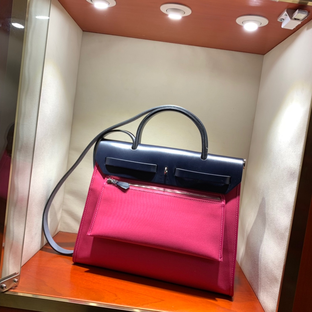 에르메스 에르백31 로즈 익스트림 인디고블루 은장